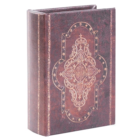Vintiquewise Decorative Vintage Book Style Trinket Storage Box QI003616